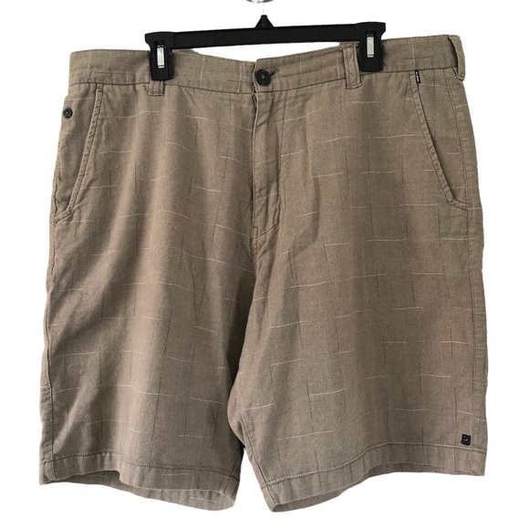BILLABONG Double Standard Flat Front Men’s Shorts Tan Sz 38 - Picture 3 of 16
